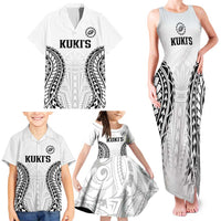 World Rugby Cook Islands Family Matching Tank Maxi Dress and Hawaiian Shirt Kukis Make History LT9 - Polynesian Pride