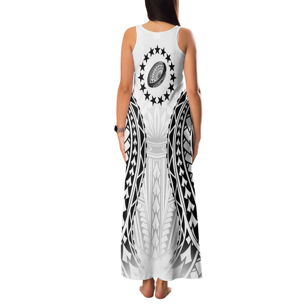 World Rugby Cook Islands Family Matching Tank Maxi Dress and Hawaiian Shirt Kukis Make History LT9 - Polynesian Pride
