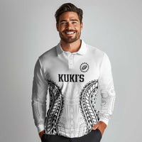 World Rugby Cook Islands Long Sleeve Polo Shirt Kukis Make History - Polynesian Pride