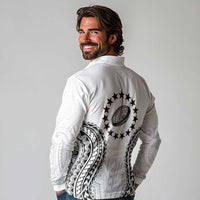 World Rugby Cook Islands Long Sleeve Polo Shirt Kukis Make History - Polynesian Pride