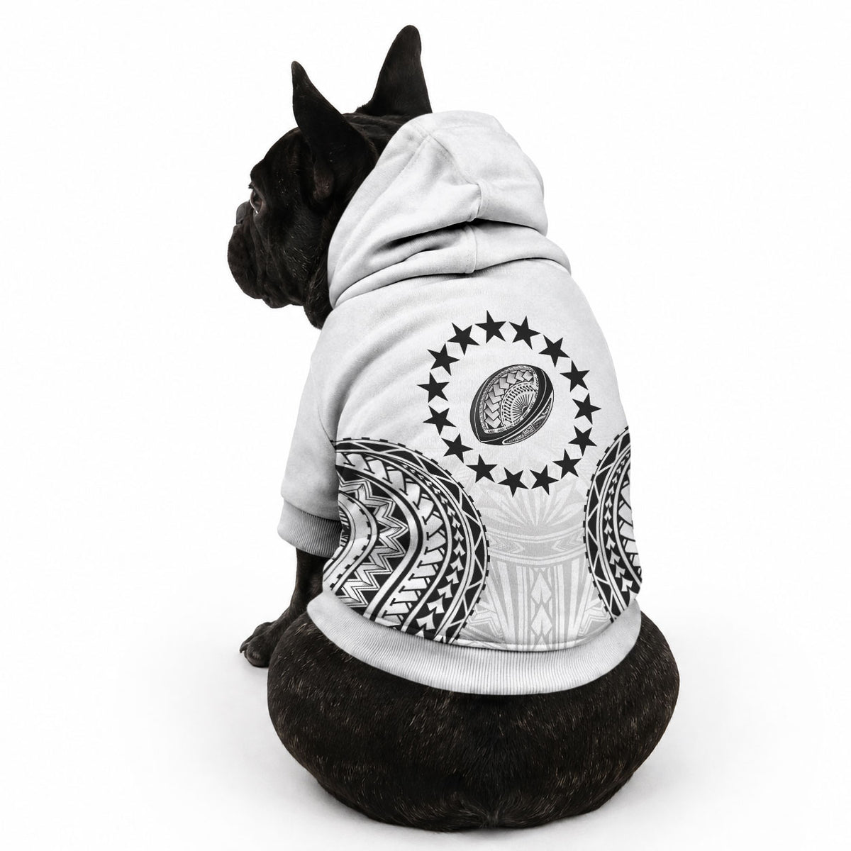 World Rugby Cook Islands Pet Hoodie Kukis Make History LT9 - Polynesian Pride