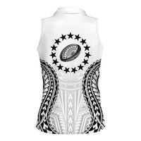 World Rugby Cook Islands Women Sleeveless Polo Shirt Kukis Make History - Polynesian Pride