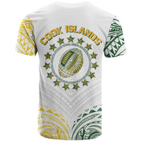 World Rugby Cook Islands T Shirt White Polynesian Tribal Pattern - Polynesian Pride