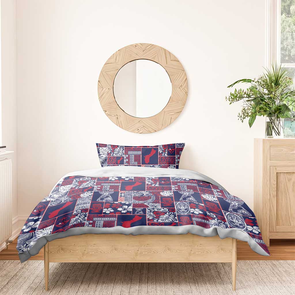 Guam Felis Pasgua Bedding Set Pacific Patchwork Xmas Vibes - Polynesian Pride