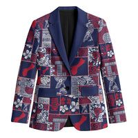 Guam Felis Pasgua Blazer Pacific Patchwork Xmas Vibes - Polynesian Pride