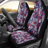 Guam Felis Pasgua Car Seat Cover Pacific Patchwork Xmas Vibes - Polynesian Pride