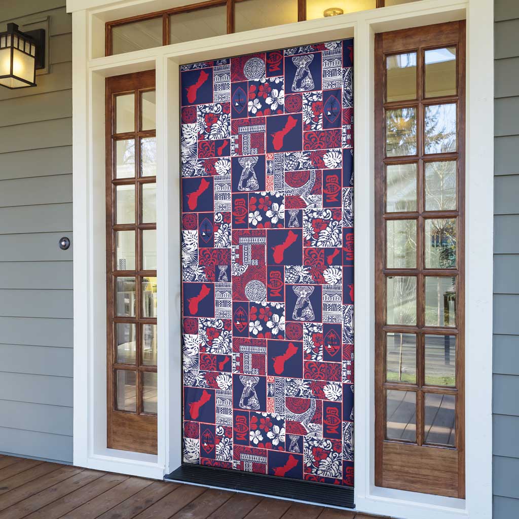 Guam Felis Pasgua Door Cover Pacific Patchwork Xmas Vibes LT9 - Polynesian Pride