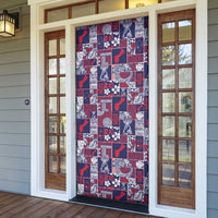Guam Felis Pasgua Door Cover Pacific Patchwork Xmas Vibes LT9 - Polynesian Pride