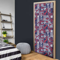 Guam Felis Pasgua Door Cover Pacific Patchwork Xmas Vibes LT9 - Polynesian Pride