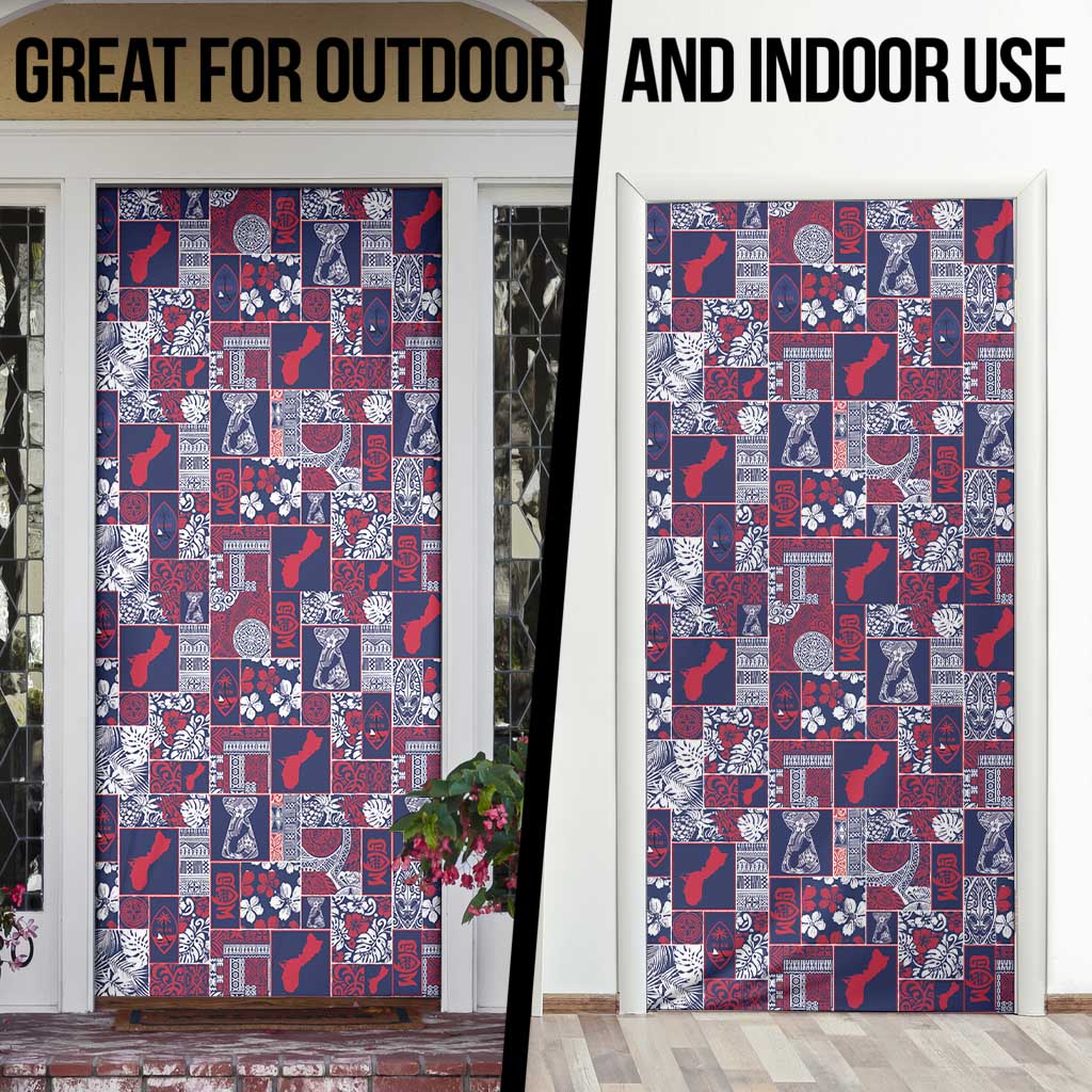 Guam Felis Pasgua Door Cover Pacific Patchwork Xmas Vibes LT9 - Polynesian Pride