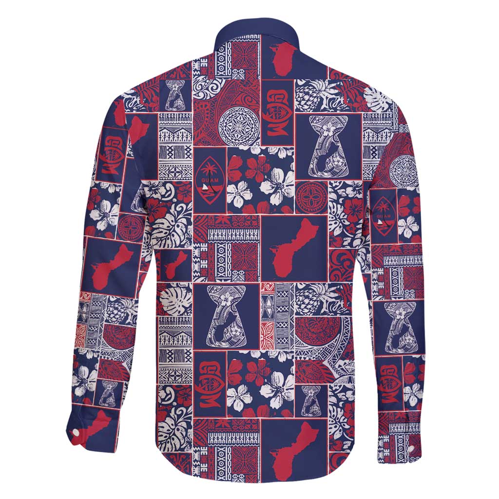 Guam Felis Pasgua Family Matching Off Shoulder Maxi Dress and Hawaiian Shirt Pacific Patchwork Xmas Vibes - Polynesian Pride