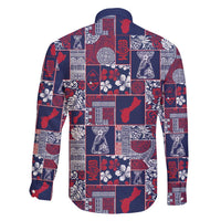 Guam Felis Pasgua Family Matching Summer Maxi Dress and Hawaiian Shirt Pacific Patchwork Xmas Vibes - Polynesian Pride