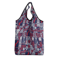 Guam Felis Pasgua Grocery Bag Pacific Patchwork Xmas Vibes LT9 - Polynesian Pride