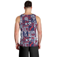 Guam Felis Pasgua Men Tank Top Pacific Patchwork Xmas Vibes - Polynesian Pride
