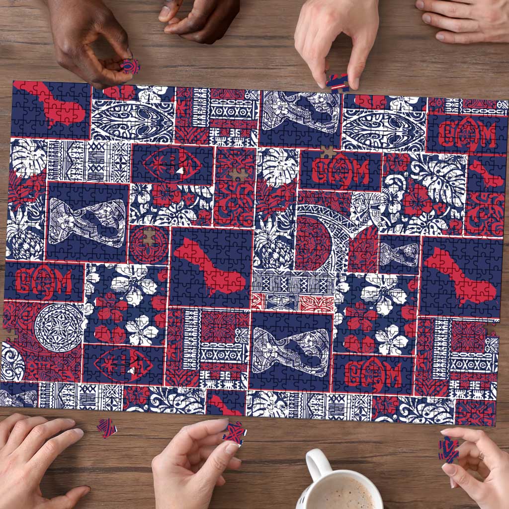 Guam Felis Pasgua Puzzle Pacific Patchwork Xmas Vibes LT9 - Polynesian Pride