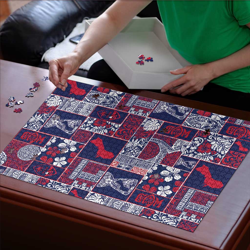 Guam Felis Pasgua Puzzle Pacific Patchwork Xmas Vibes LT9 - Polynesian Pride