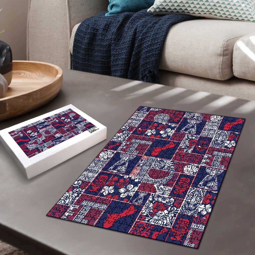 Guam Felis Pasgua Puzzle Pacific Patchwork Xmas Vibes LT9 - Polynesian Pride