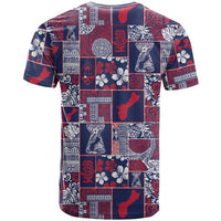 Guam Felis Pasgua T Shirt Pacific Patchwork Xmas Vibes - Polynesian Pride