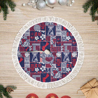 Guam Felis Pasgua Tree Skirt Pacific Patchwork Xmas Vibes - Polynesian Pride