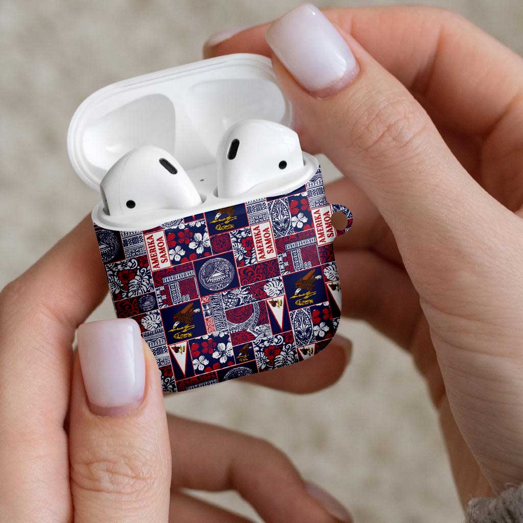 Manuia le Kerisimasi American Samoa AirPods Case Pacific Patchwork Xmas Vibes - Polynesian Pride
