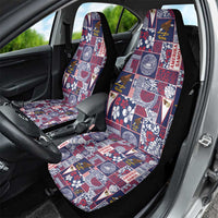 Manuia le Kerisimasi American Samoa Car Seat Cover Pacific Patchwork Xmas Vibes - Polynesian Pride