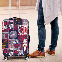 Manuia le Kerisimasi American Samoa Luggage Cover Pacific Patchwork Xmas Vibes - Polynesian Pride