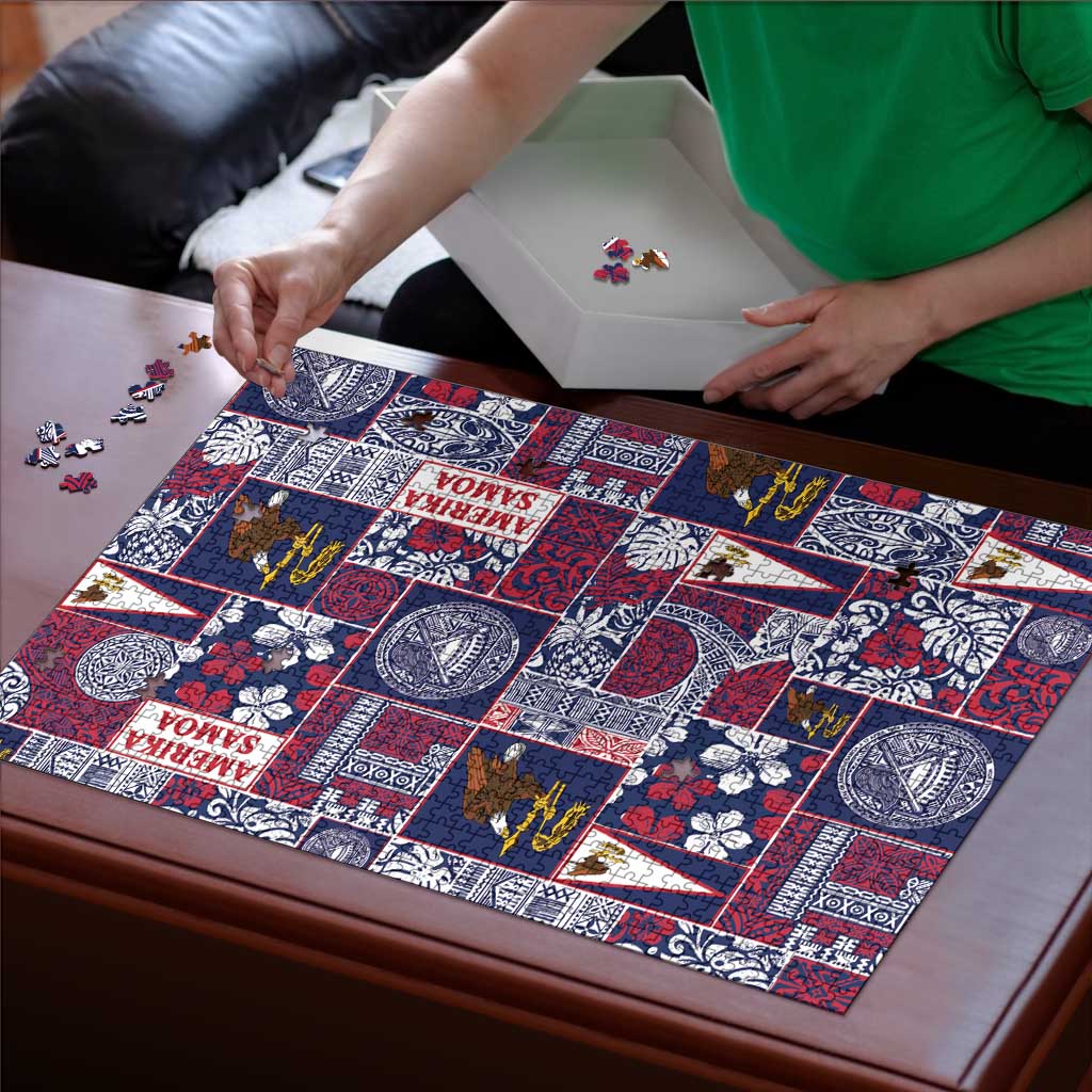 Manuia le Kerisimasi American Samoa Puzzle Pacific Patchwork Xmas Vibes - Polynesian Pride