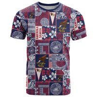 Manuia le Kerisimasi American Samoa T Shirt Pacific Patchwork Xmas Vibes - Polynesian Pride