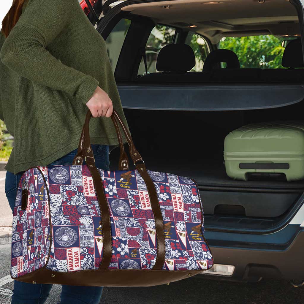 Manuia le Kerisimasi American Samoa Travel Bag Pacific Patchwork Xmas Vibes - Polynesian Pride