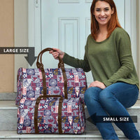 Manuia le Kerisimasi American Samoa Travel Bag Pacific Patchwork Xmas Vibes - Polynesian Pride