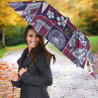 Manuia le Kerisimasi American Samoa Umbrella Pacific Patchwork Xmas Vibes - Polynesian Pride
