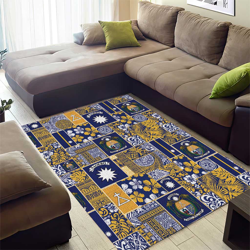 Ekamawir omo Nauru Area Rug Pacific Patchwork Xmas Vibes - Polynesian Pride