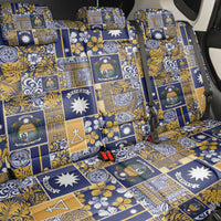 Ekamawir omo Nauru Back Car Seat Cover Pacific Patchwork Xmas Vibes - Polynesian Pride