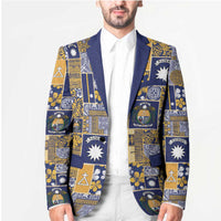 Ekamawir omo Nauru Blazer Pacific Patchwork Xmas Vibes - Polynesian Pride
