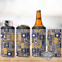 Ekamawir omo Nauru 4 in 1 Can Cooler Tumbler Pacific Patchwork Xmas Vibes - Polynesian Pride