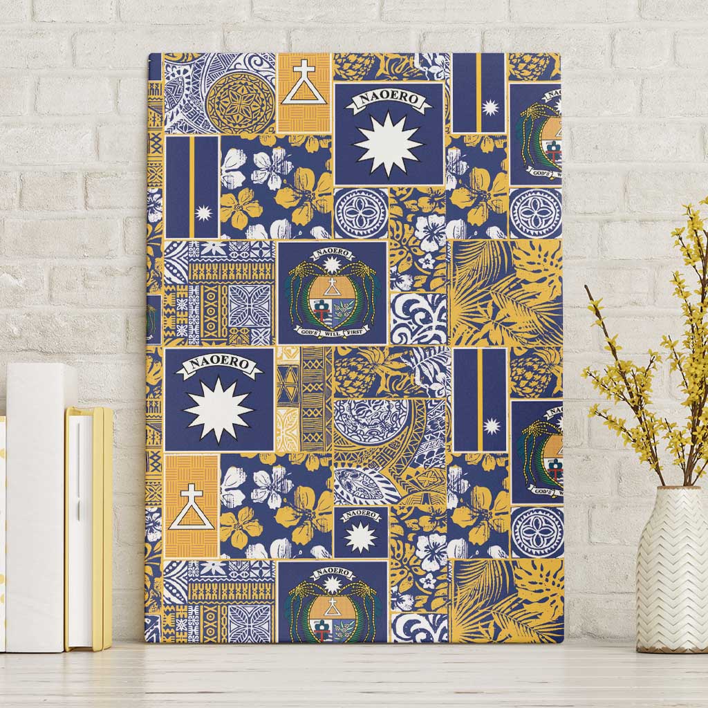 Ekamawir omo Nauru Canvas Wall Art Pacific Patchwork Xmas Vibes - Polynesian Pride