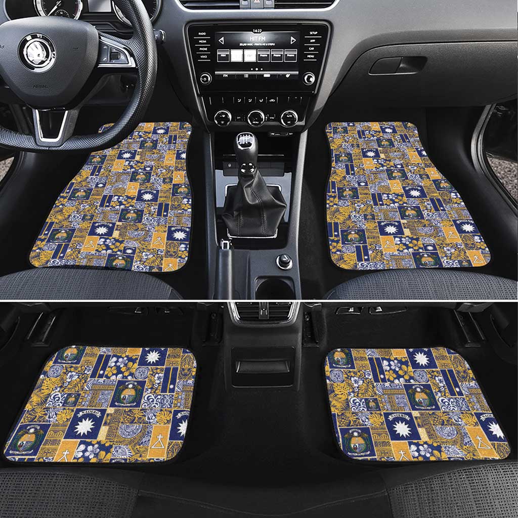 Ekamawir omo Nauru Car Mats Pacific Patchwork Xmas Vibes - Polynesian Pride