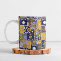 Ekamawir omo Nauru Ceramic Mug Pacific Patchwork Xmas Vibes - Polynesian Pride