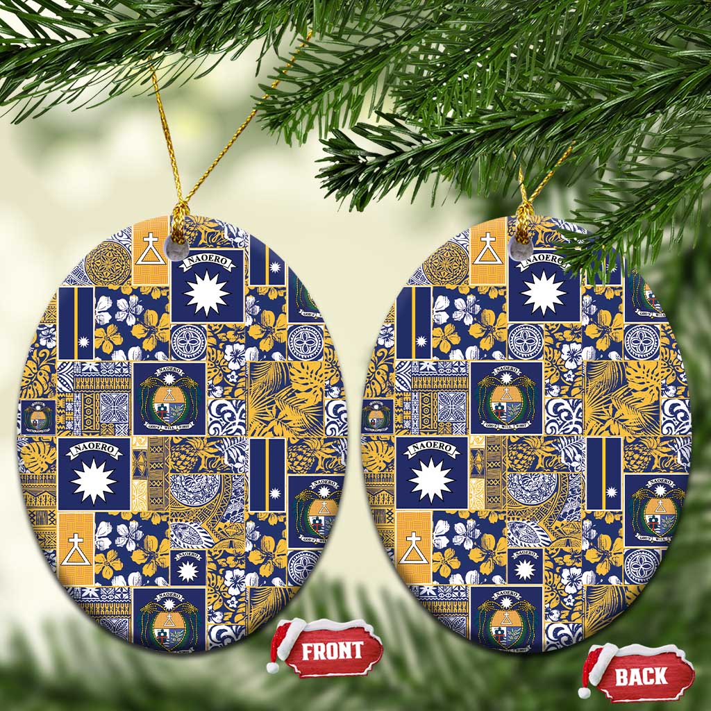 Ekamawir omo Nauru Ceramic Ornament Pacific Patchwork Xmas Vibes - Polynesian Pride