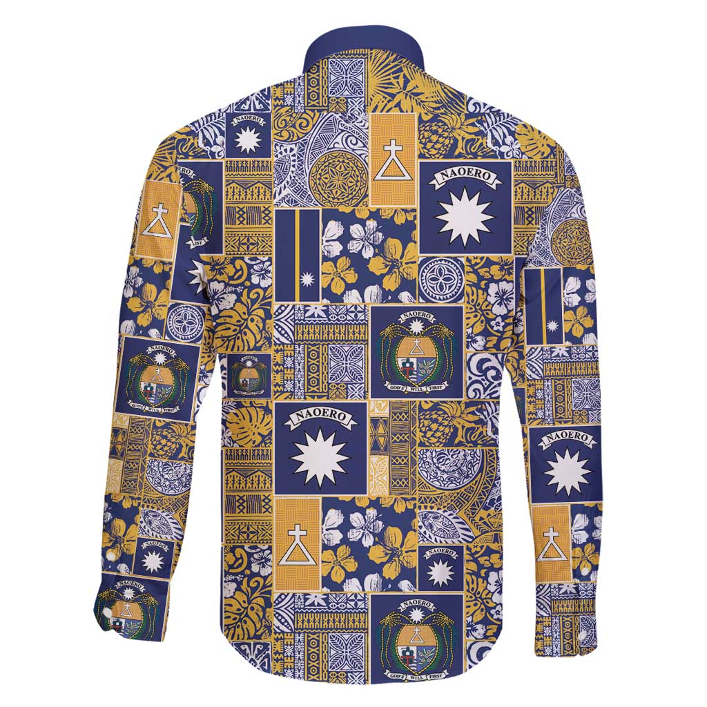 Ekamawir omo Nauru Family Matching Off Shoulder Maxi Dress and Hawaiian Shirt Pacific Patchwork Xmas Vibes - Polynesian Pride