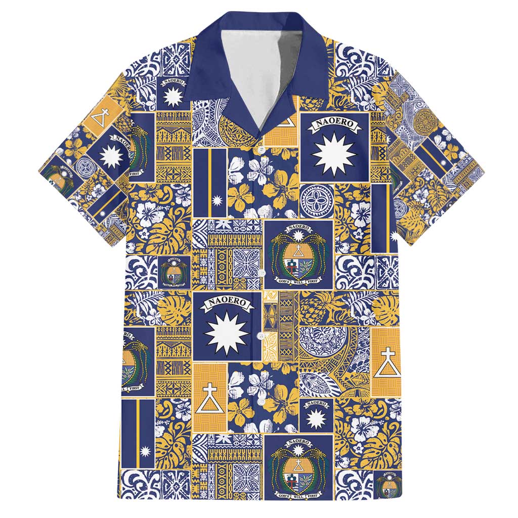 Ekamawir omo Nauru Family Matching Puletasi and Hawaiian Shirt Pacific Patchwork Xmas Vibes - Polynesian Pride