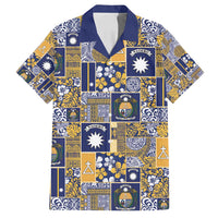 Ekamawir omo Nauru Family Matching Puletasi and Hawaiian Shirt Pacific Patchwork Xmas Vibes - Polynesian Pride