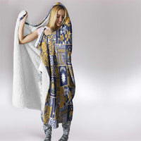 Ekamawir omo Nauru Hooded Blanket Pacific Patchwork Xmas Vibes - Polynesian Pride