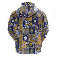 Ekamawir omo Nauru Hoodie Pacific Patchwork Xmas Vibes - Polynesian Pride