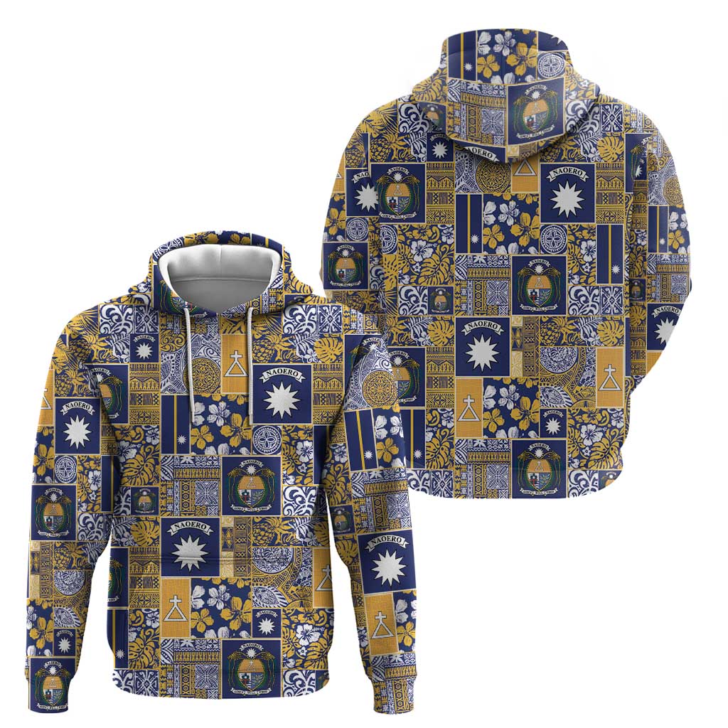 Ekamawir omo Nauru Hoodie Pacific Patchwork Xmas Vibes - Polynesian Pride