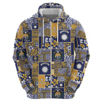 Ekamawir omo Nauru Hoodie Pacific Patchwork Xmas Vibes - Polynesian Pride