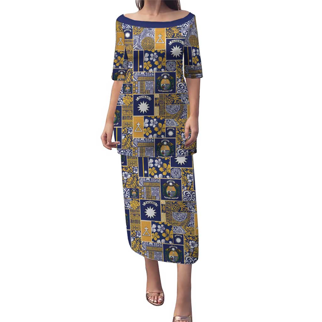 Ekamawir omo Nauru Puletasi Pacific Patchwork Xmas Vibes - Polynesian Pride