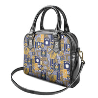 Ekamawir omo Nauru Shoulder Handbag Pacific Patchwork Xmas Vibes - Polynesian Pride