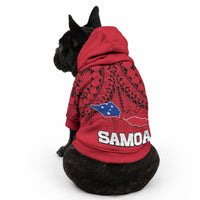 Polynesian Independent State of Samoa Red Pet Hoodie LT9 - Polynesian Pride