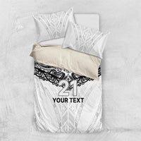 New Zealand Koru Fern Custom Bedding Set Simple Taniko Motif